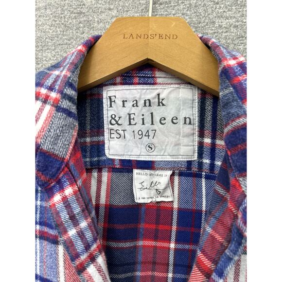 FRANK & EILEEN PLAID EILEEN FLEECE BUTTON SHIRT, SIZE S - Picture 3 of 7